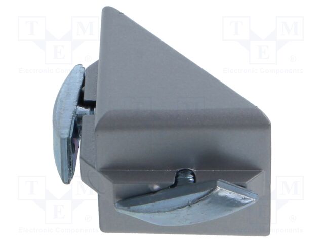 Angle bracket; for profiles; fast fit; W: 40mm; H: 40mm; L: 40mm