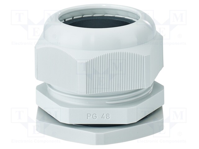 Cable gland; PG48; IP65; polyamide; light grey
