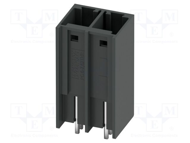 PCB headers, nominal cross section: 6 mm?, color: black, nom