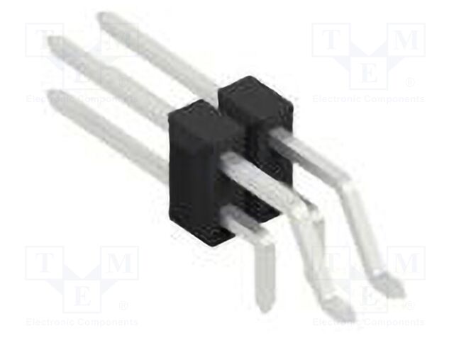 Connector: pin strips; pin header; male; PIN: 4; 2.54mm; SMT,THT