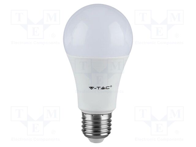 LED lamp; white cold; E27; 220÷240VAC; 1350lm; P: 15W; 200°; 6400K