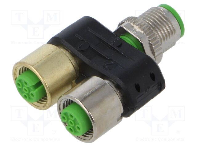 Adapter; M12; PIN: 5; 60VDC; 50VAC; 4A; 7000; IP67; -30÷85°C