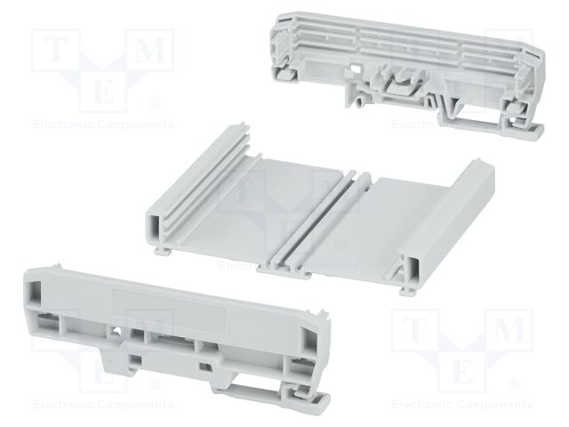 Enclosure: for DIN rail mounting; Y: 127.8mm; X: 103.8mm; PVC