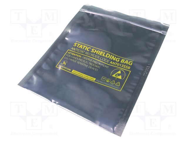 Protection bag; ESD; L: 406mm; W: 305mm; Thk: 75um; 100pcs; <10GΩ