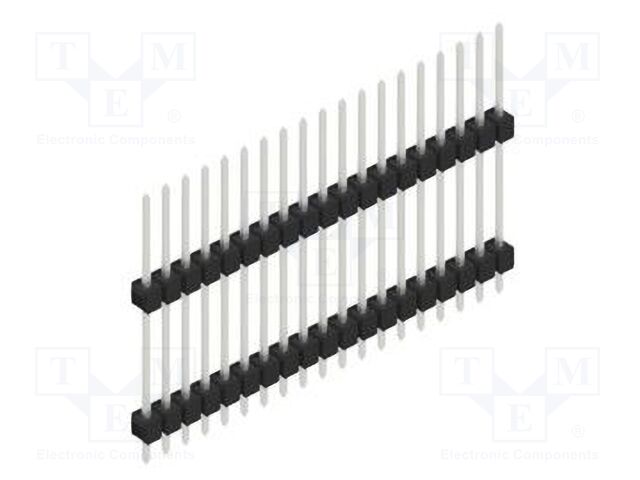 Connector: pin strips; pin header; male; PIN: 19; 2.54mm; THT; 1x19