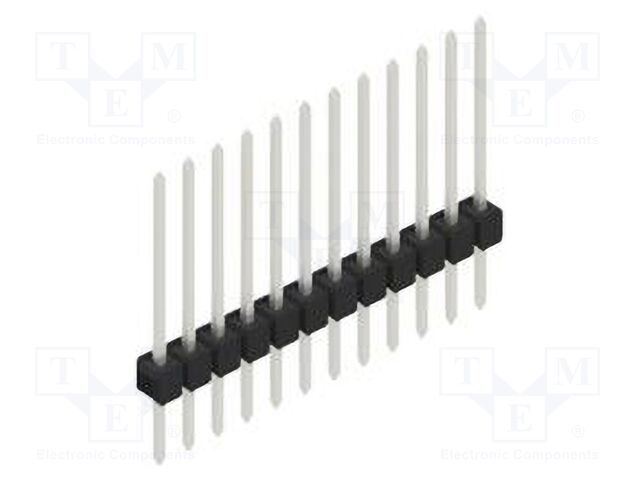 Connector: pin strips; pin header; male; PIN: 12; 2.54mm; THT; 1x12