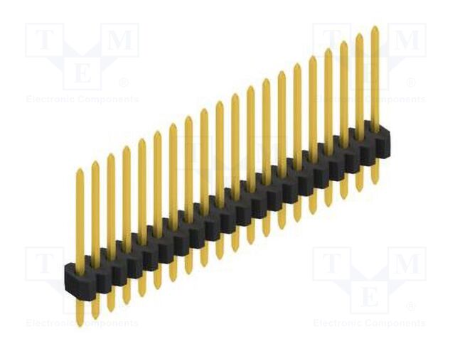 Connector: pin strips; pin header; male; PIN: 20; 1.27mm; THT; 1x20