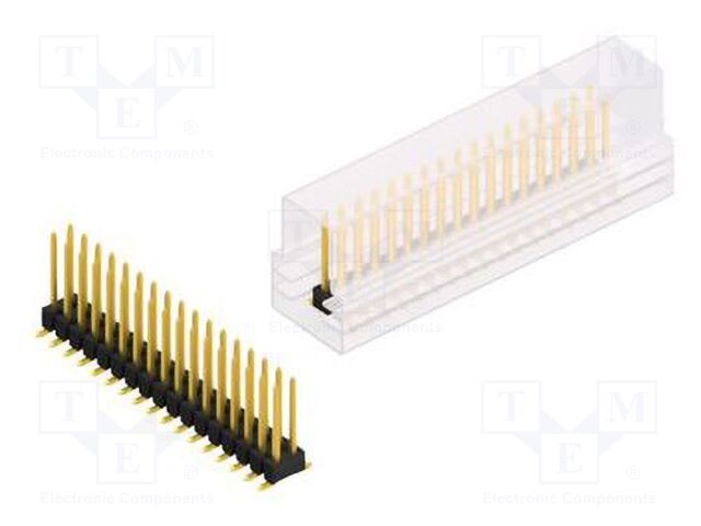 Connector: pin strips; pin header; male; PIN: 34; 2.54mm; SMT; 2x17