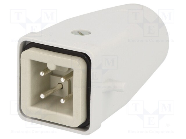 Connector: rectangular; plug; male; EPIC KIT; PIN: 4; 3+PE; M20; 23A