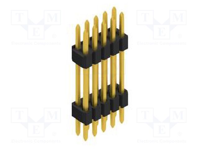 Connector: pin strips; pin header; male; PIN: 10; 1.27mm; THT; 2x5