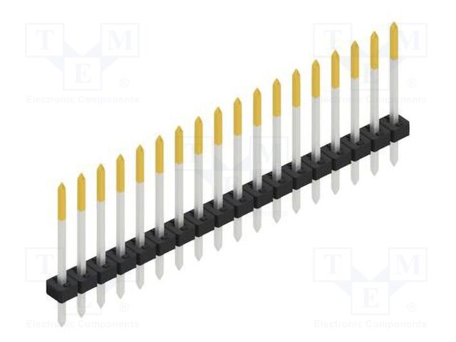 Connector: pin strips; pin header; male; PIN: 18; 2mm; THT; 1x18