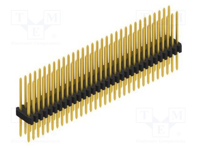 Connector: pin strips; pin header; male; PIN: 64; 1.27mm; THT; 2x32