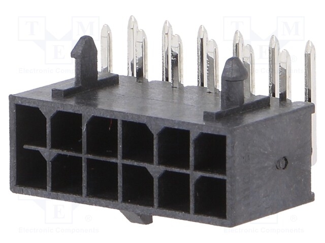Socket; wire-board; male; Micro-Fit+; 3mm; PIN: 12; with contacts