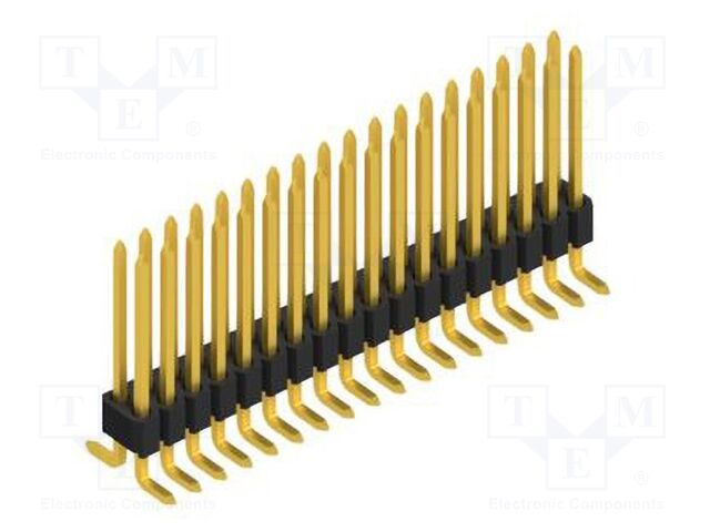 Connector: pin strips; pin header; male; PIN: 36; 1.27mm; SMT; 2x18