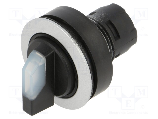 Switch: rotary; 22mm; Stabl.pos: 1; yes; IP65; Pos: 2; Cutout: Ø22.3mm