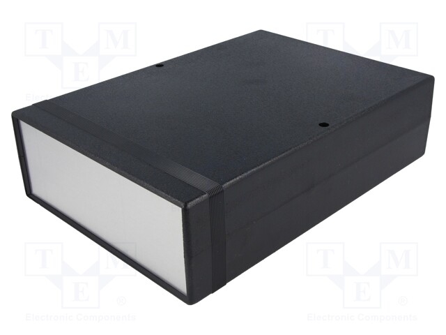 Enclosure: with panel; 1598; X: 200mm; Y: 280mm; Z: 76mm; ABS; black