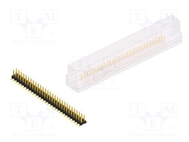 Connector: pin strips; pin header; male; PIN: 58; 2.54mm; SMT; 2x29