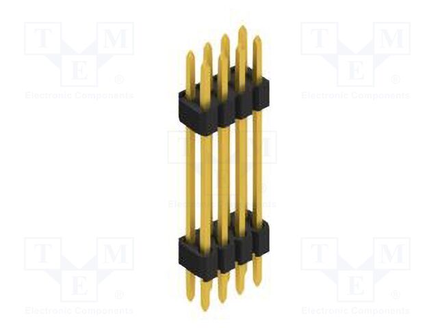 Connector: pin strips; pin header; male; PIN: 8; 1.27mm; THT; 2x4