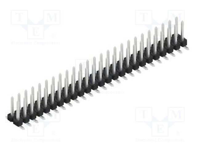 Connector: pin strips; pin header; male; PIN: 50; 2.54mm; SMT; 2x25