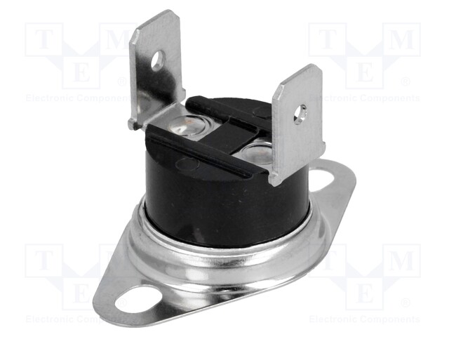 Sensor: thermostat; Output conf: NC; Topen: 80°C; Tclos: 60°C; 10A