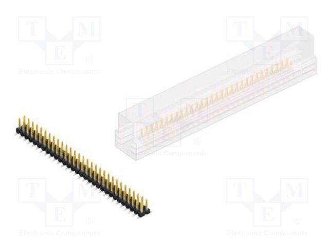 Connector: pin strips; pin header; male; PIN: 60; 2.54mm; SMT; 2x30