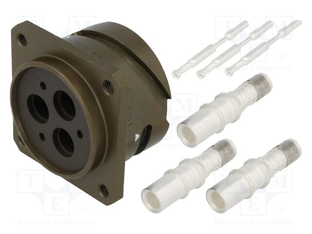 Connector: circular; VG95234; socket; female; PIN: 6(3+3); crimped