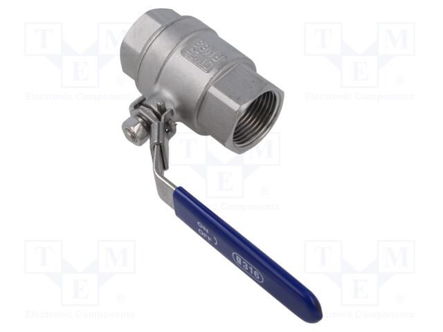 Ball valve; max.65bar@<100°C; 1.4408 stainless steel; G316