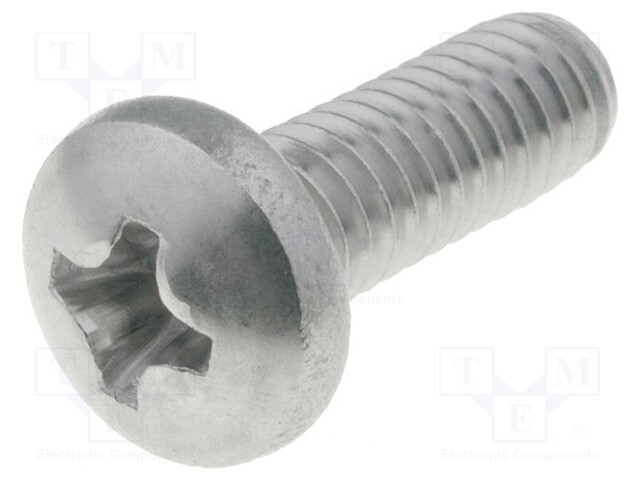 Screw; UNC8-32x12,7; Head: cheese head; Phillips; stainless steel