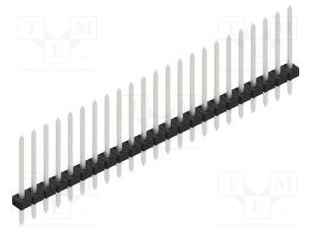 Connector: pin strips; pin header; male; PIN: 23; 2mm; THT; 1x23