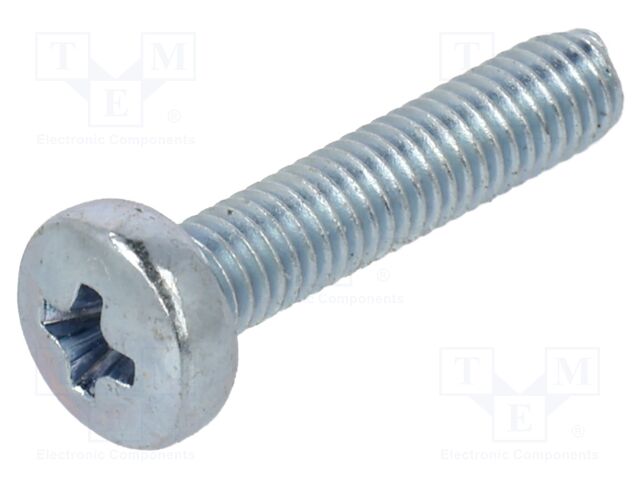 Screw; M3x14; Head: button; Phillips; PH1; steel; zinc; Øhead: 6mm