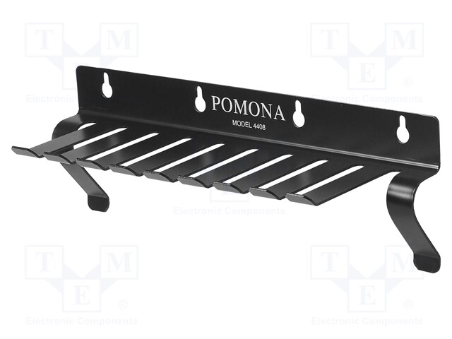 Hanger for test leads; Number of slots: 10; Mat: steel; L: 279.4mm