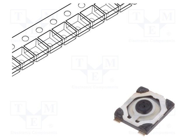 Microswitch TACT; SPST-NO; Pos: 2; 0.05A/32VDC; SMT; none; 1N