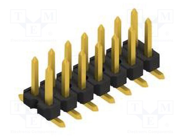 Connector: pin strips; pin header; male; PIN: 14; 2.54mm; SMT; 2x7