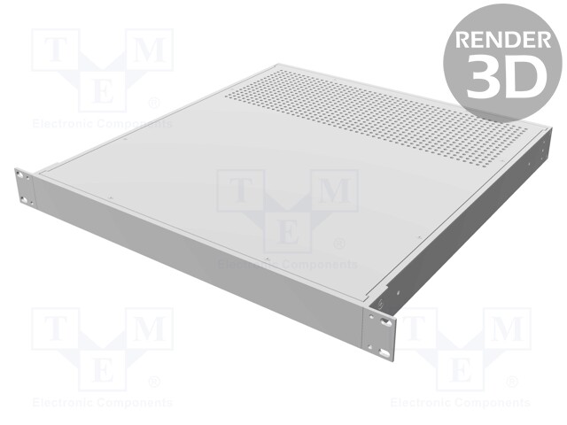 Enclosure: 19" standard; 1U; Enclos.mat: aluminium; Y: 457mm