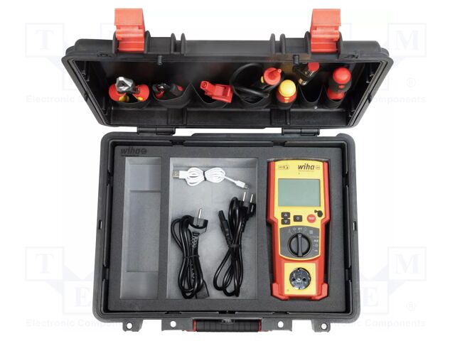 Meter: safety analyzer; LCD; VAC: 5÷270V; 50Hz; 0.1÷19.99MΩ; USB