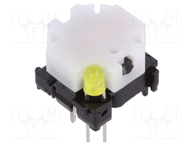 Switch: keypad; Pos: 2; SPST-NO; 0.1A/28VDC; white; Illumin: LED
