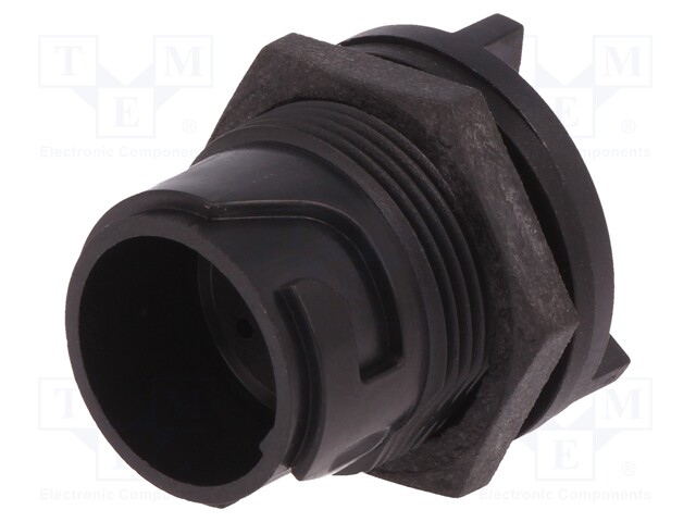 Connector: circular; socket; male; PIN: 6; w/o contacts; UL94V-0