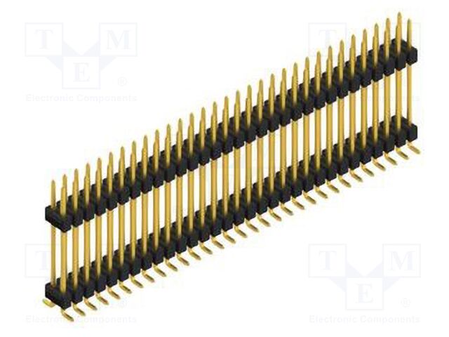 Connector: pin strips; pin header; male; PIN: 62; 2.54mm; SMT; 2x31