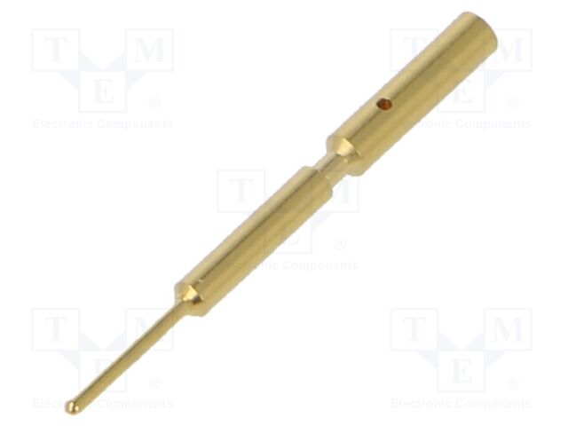 Contact; male; 0.6mm; gold-plated; 0.08÷0.14mm2; crimped