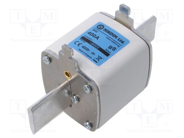 Fuse: fuse; 400A; 800VAC; gS; industrial; NH3