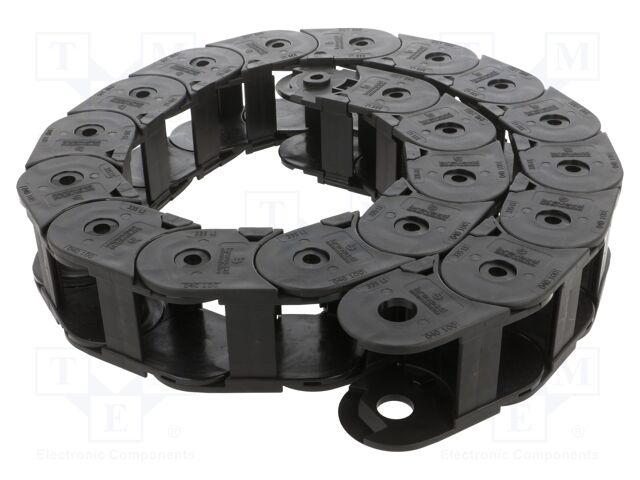 Cable chain; Bend.rad: 100mm; L: 1040mm; Int.height: 35mm