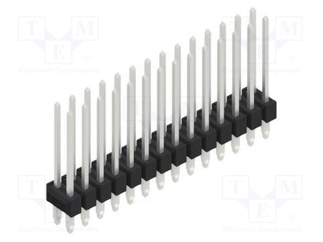 Connector: pin strips; pin header; male; PIN: 28; 2.54mm; THT; 2x14