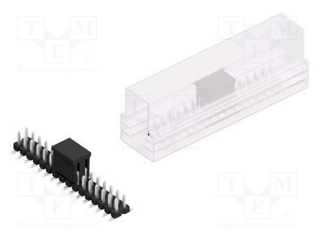 Connector: pin strips; pin header; male; PIN: 32; 2.54mm; SMT; 2x16