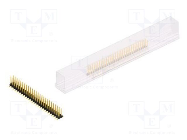 Connector: pin strips; pin header; male; PIN: 52; 2mm; SMT; 2x26