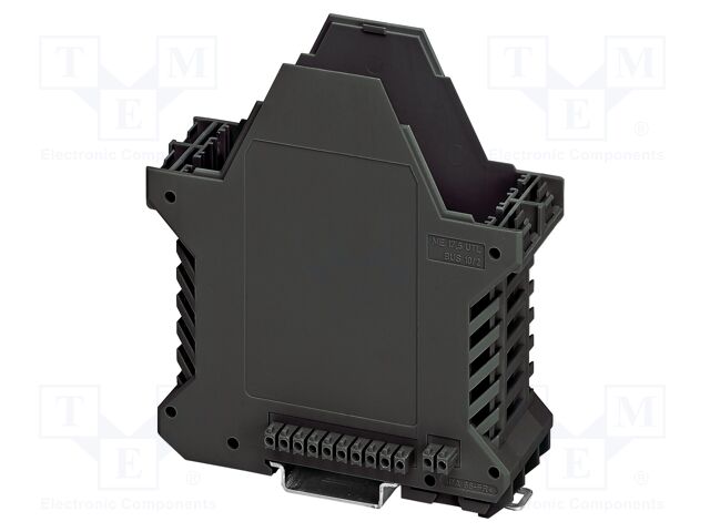 Enclosure base; with FE contact,with terminals; black; UL94V-0