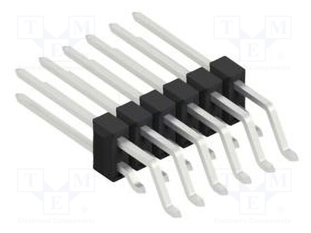 Connector: pin strips; pin header; male; PIN: 12; 2.54mm; SMT; 2x6