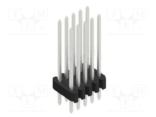 Connector: pin strips; pin header; male; PIN: 10; 1.27mm; THT; 2x5