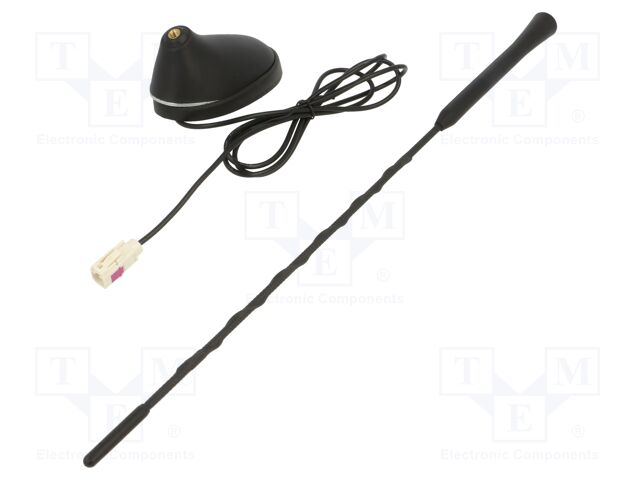 Antenna; car top; 0.4m; AM,FM; Citroën,Peugeot,Toyota; 1.2m; 75Ω