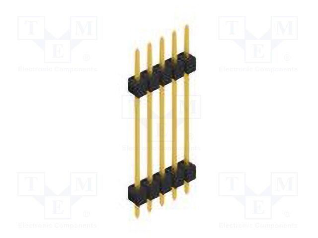 Connector: pin strips; pin header; male; PIN: 5; 2.54mm; THT; 1x5