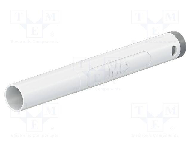 Connector: 4mm banana; plug; 19A; 1kV; white; insulated; 1mm2